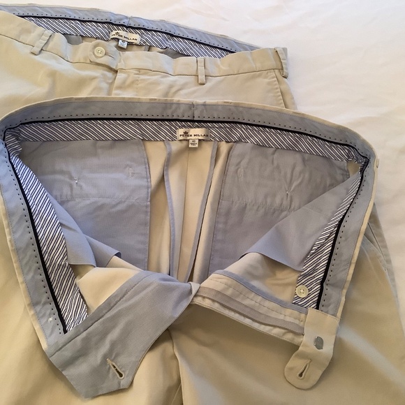 Set of 2 Peter Millar Khaki Pants. Size 40x35. Tan - Picture 3 of 5